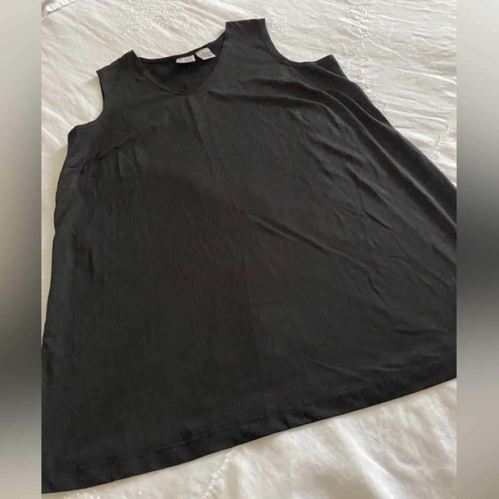 IN DUE TIME MATERNITY BLACK STRETCH SLEEVELESS TOP S